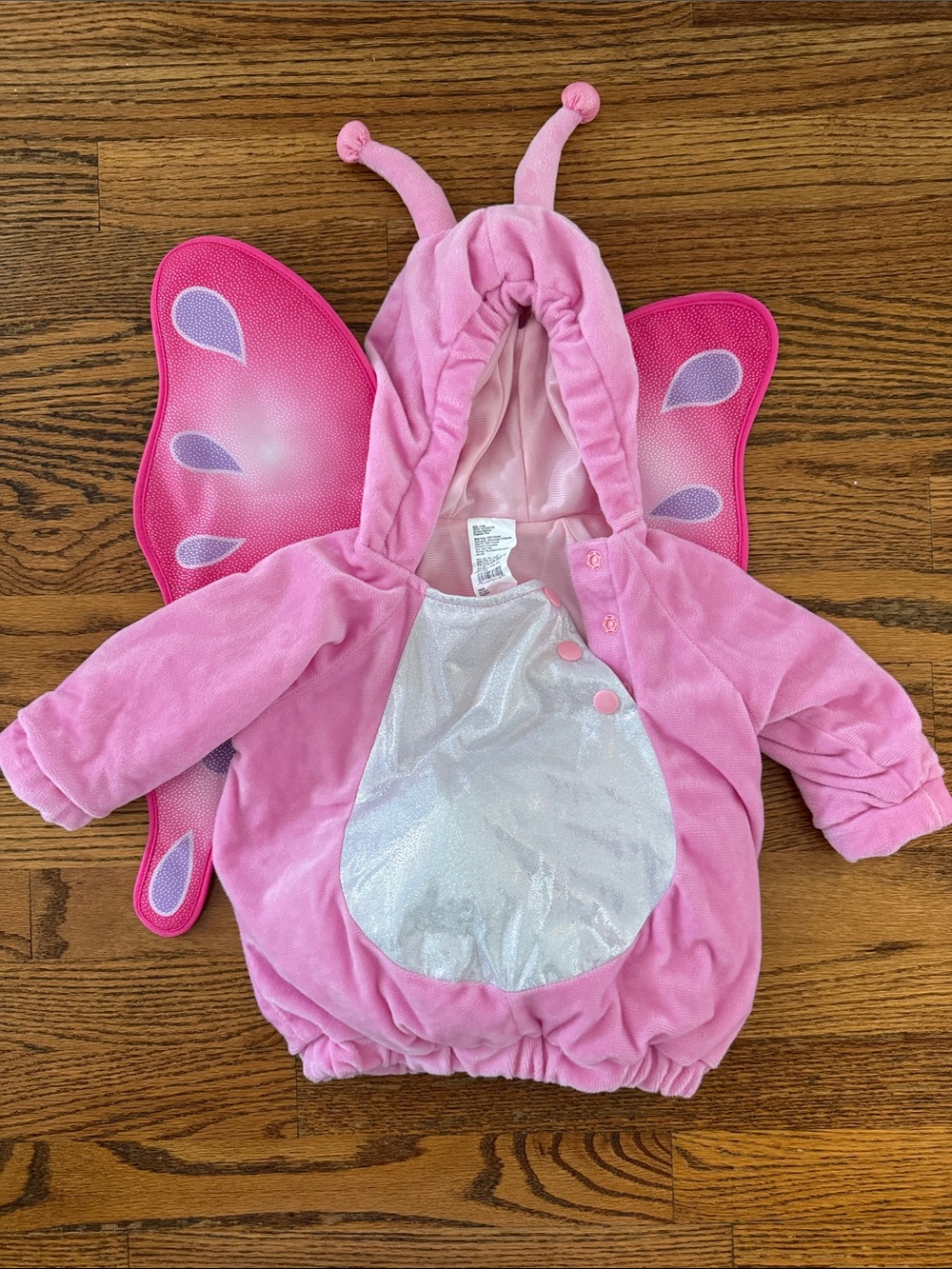Target Pink Butterfly Hooded Baby Costume 0-6M